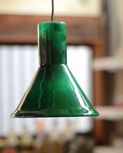 デンマーク製 Holmegaard P&T Pendel ペンダントライト グリーンガラス