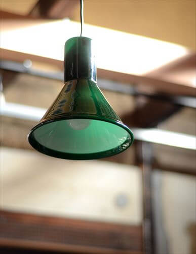 デンマーク製 Holmegaard P&T Pendel ペンダントライト グリーンガラス