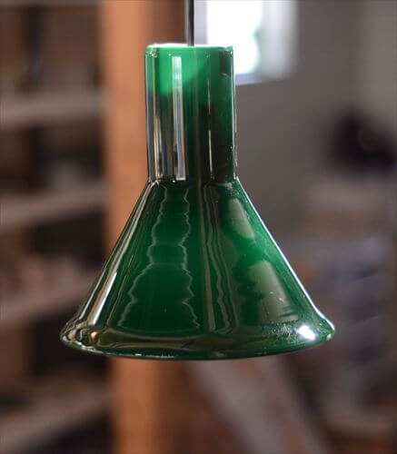 デンマーク製 Holmegaard P&T Pendel ペンダントライト グリーンガラス