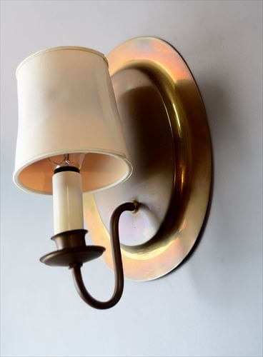 ドイツ製 Rudolf Zeyher 真鍮プレート ウォールライト ブラケットライト 壁掛けランプ 照明 ヴィンテージ アンティーク