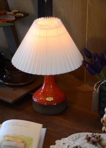 デンマーク製 Holbaek Keramik バイカラー デスクランプ シェード付き