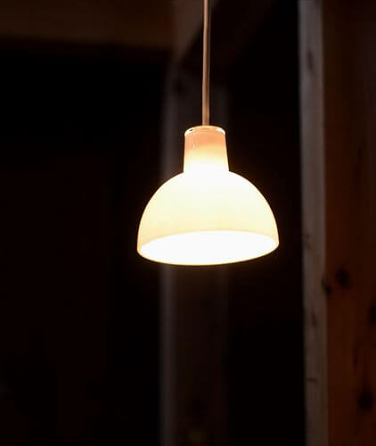 デンマーク製 Holmegaard Skagerrak ペンダントライト ホワイト ガラス Anja Kjaer 北欧 ランプ 照明 ホルムガード アンティーク