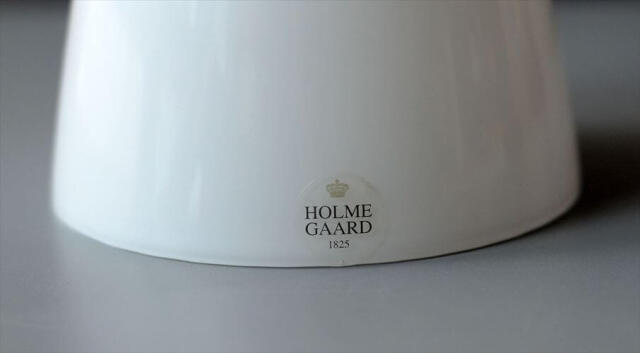 デンマーク製 Holmegaard Freja ペンダントライト Mサイズ ホワイト ガラス 北欧 ランプ 照明 ホルムガード ヴィンテージ