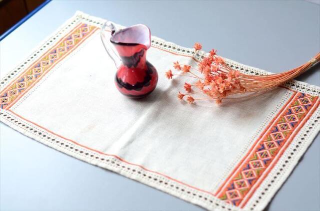 イングランドから ヴィンテージ プレイスマット 45x26cm 卓上