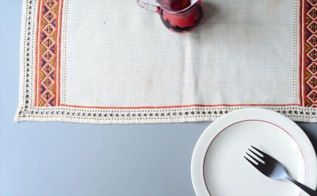 イングランドから ヴィンテージ プレイスマット 45x26cm 卓上