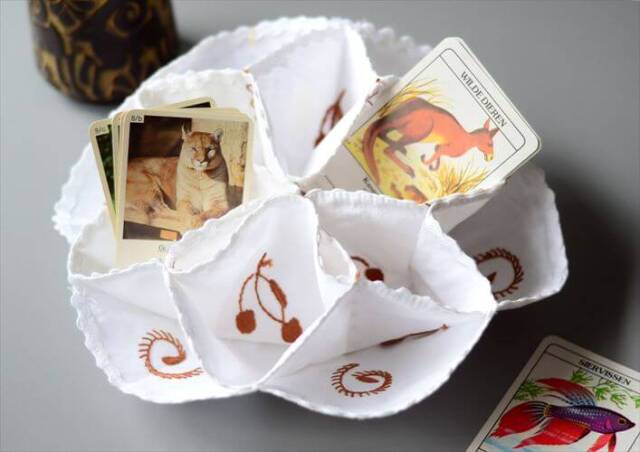 ヴィンテージファブリック　インド刺繍　　インテリア　ボックス ヴィンテージファブリックインド刺繍インテリアボックス