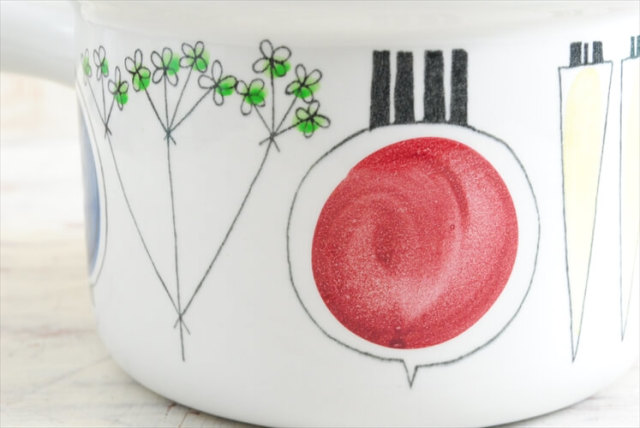 RORSTRAND PICKNICK キャセロール 片手鍋 フタ付き ロールストランド ピクニック 磁器 スウェーデン 北欧食器 ヴィンテージ