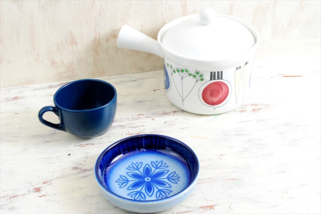 RORSTRAND PICKNICK キャセロール 片手鍋 フタ付き ロールストランド ピクニック 磁器 スウェーデン 北欧食器 ヴィンテージ