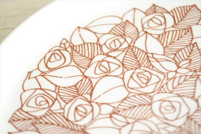 希少 グスタフスベリRosenfalt プレート 皿 北欧ヴィンテージ GUSTAVSBERG グスタフスベリ Rosenfalt（ローゼンフェルト）プレート