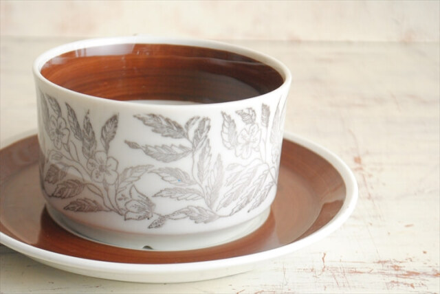 スウェーデン製 Gefle Fontana ティーカップ＆ソーサー ゲフレ