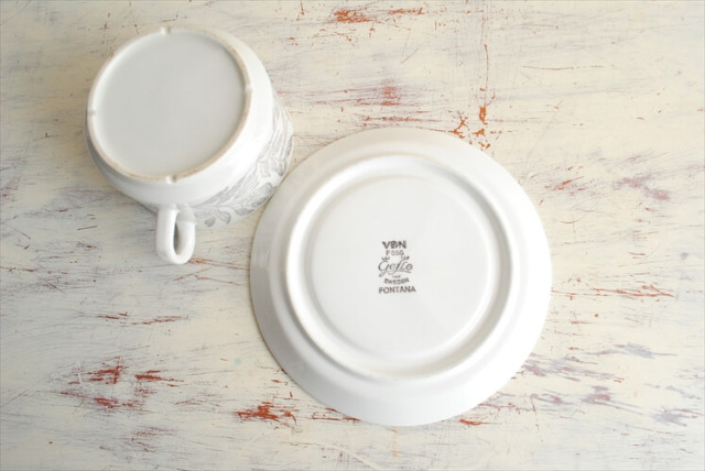 スウェーデン製 Gefle Fontana ティーカップ＆ソーサー ゲフレ