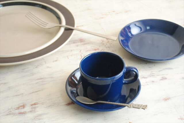 ARABIA/iittala Teema カップ＆ソーサー 廃盤色 ブルー ティーマ アラビア イッタラ 電子レンジ 食洗機対応 北欧 アンティーク