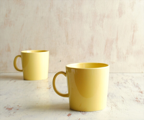 ARABIA アラビア Teema カップ＆ソーサー イエロー ティーマ 北欧食器 フィンランド 北欧 ヴィンテージ アンティーク