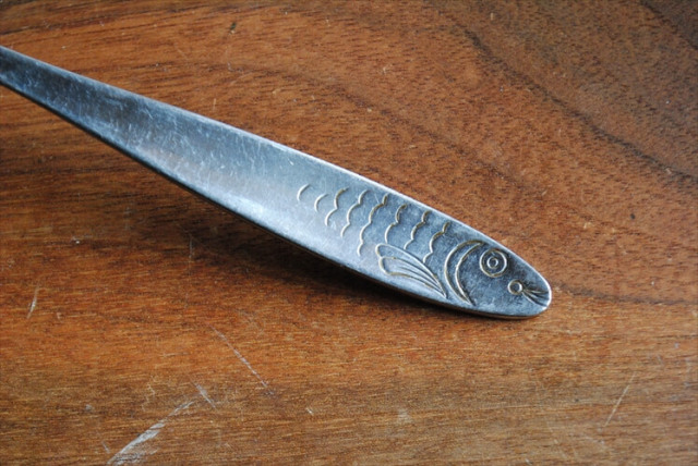 ドイツ製 WMF Rostfrei かわいい魚デザイン フォーク 18cm ステンレス 北欧 カトラリー アンティーク