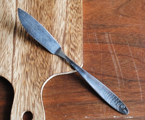 ドイツ製 WMF Rostfrei かわいい魚デザイン バターナイフ 20cm ステンレス 北欧 カトラリー アンティーク