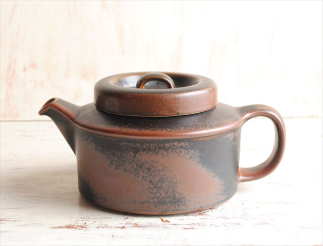 ARABIA アラビア ルスカ ティーポット Ruska 北欧食器 フィンランド 陶器 北欧 ヴィンテージ アンティーク_231019