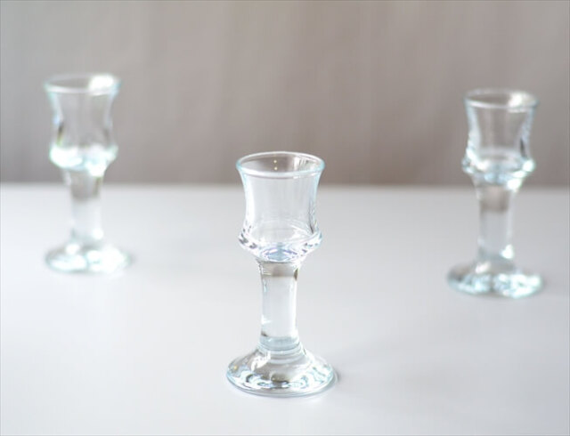 デンマーク製 Holmegaard　シェリーグラス　リキュールグラス ホルムガード Per Lutken 北欧 ヴィンテージ アンティーク_240520