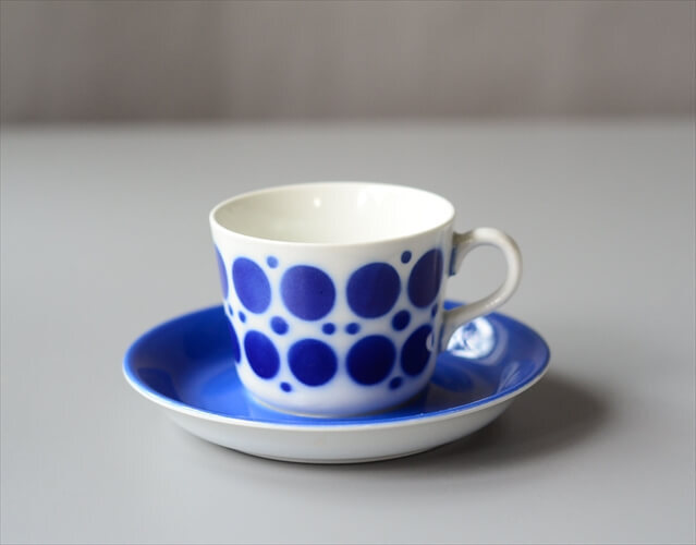 ARABIA アラビア STENCIL POLKA カップ＆ソーサー ステンシル ポルカ