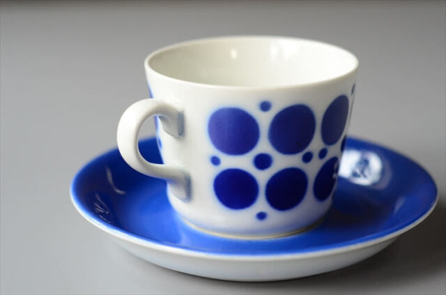 ARABIA アラビア STENCIL POLKA カップ＆ソーサー ステンシル ポルカ