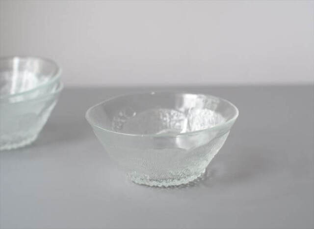 フィンランド製 Nuutajarvi ヌータヤルヴィ Pioni 12cm径 ガラスボウル ピオニ Oiva Toikka オイヴァトイッカ ヴィンテージ_240910