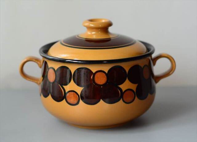 フランスアンティーク　大きい　ホーロー　ポワソニエール　キャセロール　茶色 フランスアンティーク 大きい ホーロー ポワソニエール