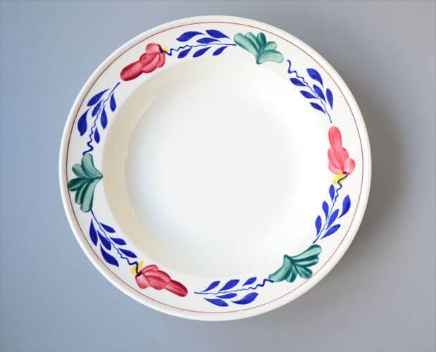 ベルギー製 BOCH ボッホ BOERENBONT 24cm スーププレート 深皿 お皿 陶器 アンティーク ヴィンテージ_241119