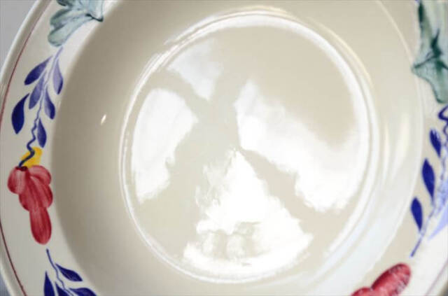 ベルギー製 BOCH ボッホ BOERENBONT 24cm スーププレート 深皿 お皿 陶器 アンティーク ヴィンテージ_241119