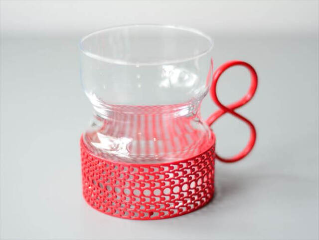 iittala イッタラ Tsaikka ツァイッカ グラスカップ クリア×レッド