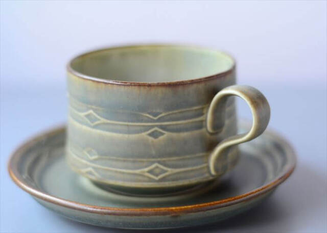 デンマーク製 クイストゴー RUNE コーヒーカップ＆ソーサー ルーン B&G