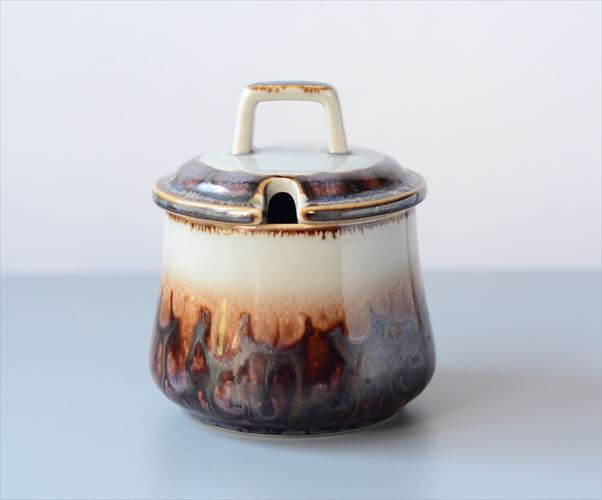 デンマーク製 クイストゴー Mexico シュガーポット メキシコ B&G Bing & Grondahl J.H.Quistgaard 北欧ヴィンテージ アンティーク_250128