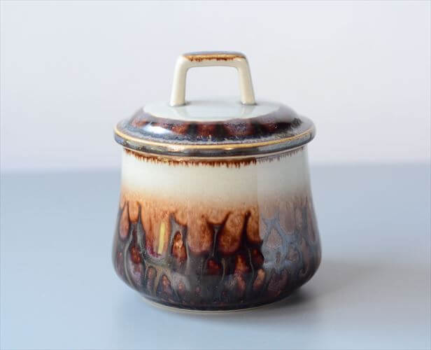 デンマーク製 クイストゴー Mexico シュガーポット メキシコ B&G Bing & Grondahl J.H.Quistgaard 北欧ヴィンテージ アンティーク_250128