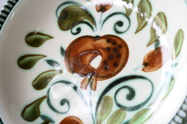 ベルギー製 BOCH ボッホ Argenteuil 20cm ディーププレート アルジャントゥイユ 深皿 磁器 陶器 アンティーク ヴィンテージ_250210