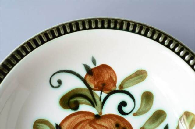 ベルギー製 BOCH ボッホ Argenteuil 20cm ディーププレート アルジャントゥイユ 深皿 磁器 陶器 アンティーク ヴィンテージ_250210