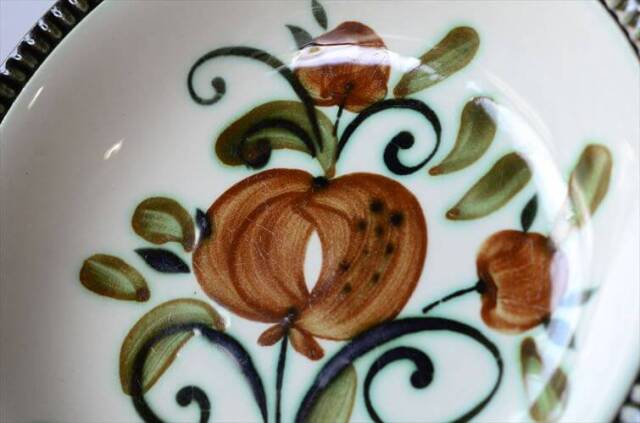 ベルギー製 BOCH ボッホ Argenteuil 20cm ディーププレート アルジャントゥイユ 深皿 磁器 陶器 アンティーク ヴィンテージ_250210