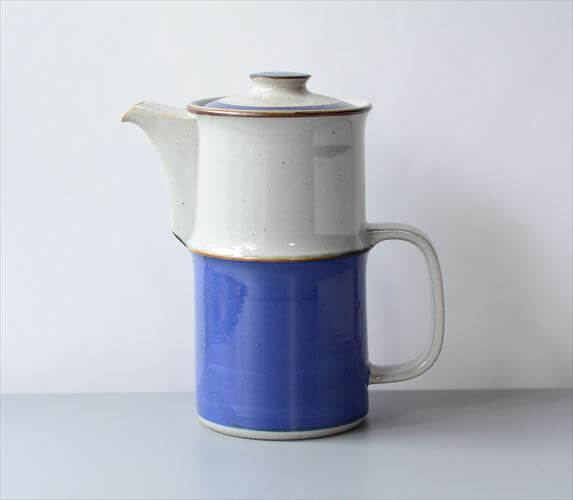 デンマーク製 Knabstrup コーヒーポット ナブストラップ 北欧食器 磁器 Christine Konschak アンティーク ヴィンテージ_250304