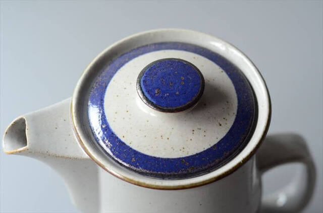デンマーク製 Knabstrup コーヒーポット ナブストラップ 北欧食器 磁器 Christine Konschak アンティーク ヴィンテージ_250304