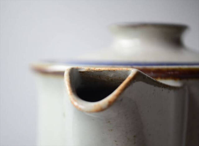 デンマーク製 Knabstrup コーヒーポット ナブストラップ 北欧食器 磁器 Christine Konschak アンティーク ヴィンテージ_250304