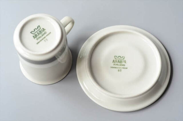 ARABIA Salla カップ&ソーサー アラビア サラ 7.5cm高 フィンランド