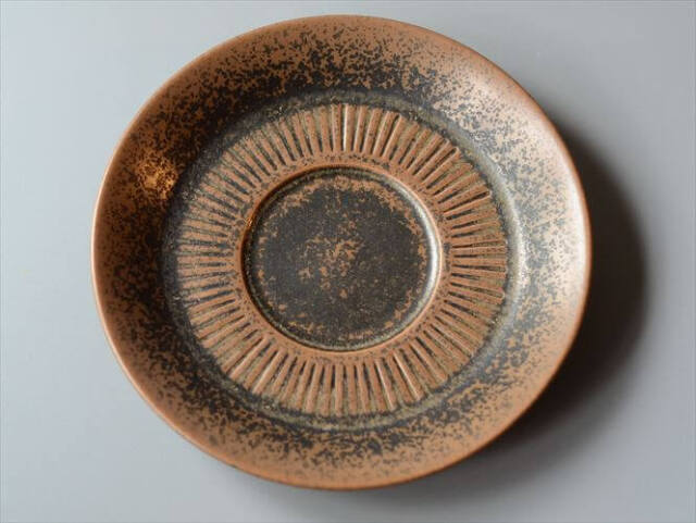 デンマーク製 KNABSTRUP Noddebo ブラウン カップ&ソーサー ナブ