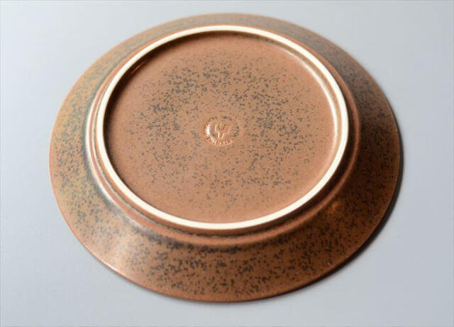 デンマーク製 KNABSTRUP Noddebo ブラウン 17.5cm プレート お皿 ナブストラップ Johannes Hansen 北欧 食器 ヴィンテージ_250402