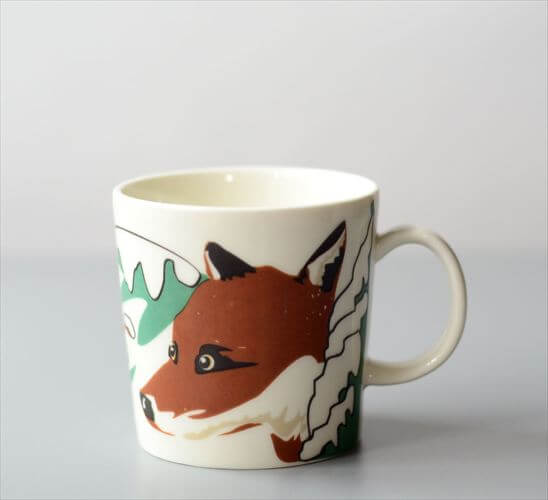 ARABIA Pekka Paikkari Animal Fox Hawk マグカップ アラビア Teema