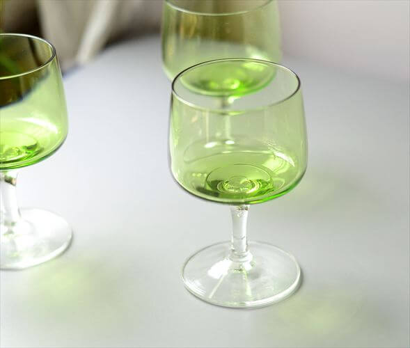 デンマーク製 Holmegaard Atlantic コニャックグラス グリーン ホルム