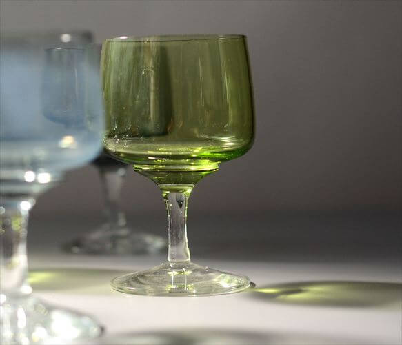 デンマーク製 Holmegaard Atlantic コニャックグラス グリーン ホルムガード ワイン リキュール Per Lutken 北欧 ヴィンテージ