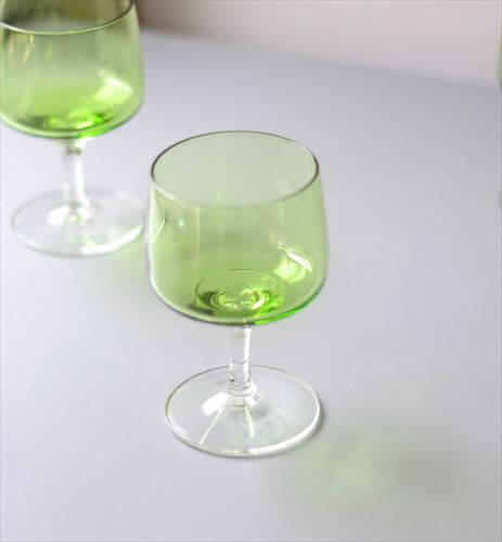 デンマーク製 Holmegaard Atlantic コニャックグラス グリーン ホルム