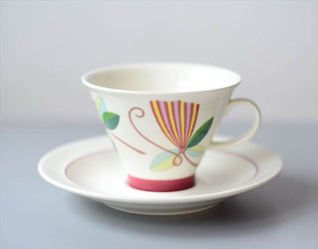 美品 ARABIA アラビア Harlekin Karneval カップ&ソーサー ハレキン カーニバル 北欧食器 フィンランド ヴィンテージ_250428