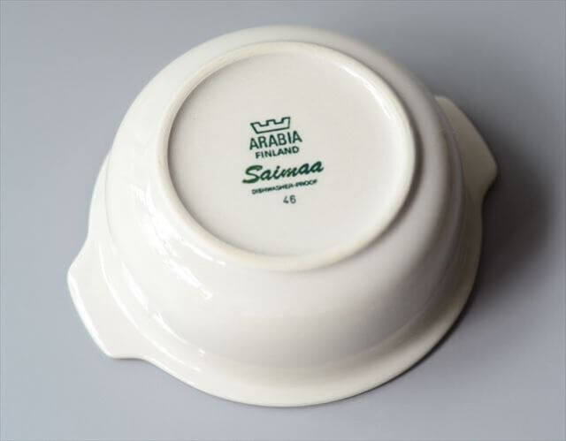 ARABIA アラビア saimaa グラタン皿 ハンドル付 ボウル サイマー 北欧食器 フィンランド 陶器 北欧 ヴィンテージ アンティーク_250502