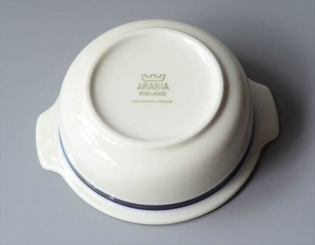 ARABIA アラビア Kasino グラタン皿 ハンドル付 ボウル カジノ 北欧食器 フィンランド 陶器 北欧 ヴィンテージ アンティーク_250502