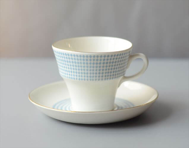 ARABIA アラビア Rio カップ&ソーサー blue リオ 北欧食器 フィンランド Raija Uosikkinen 陶器 北欧 ヴィンテージ_261006