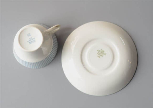 ARABIA アラビア Rio カップ&ソーサー blue リオ 北欧食器 フィンランド Raija Uosikkinen 陶器 北欧 ヴィンテージ_261006