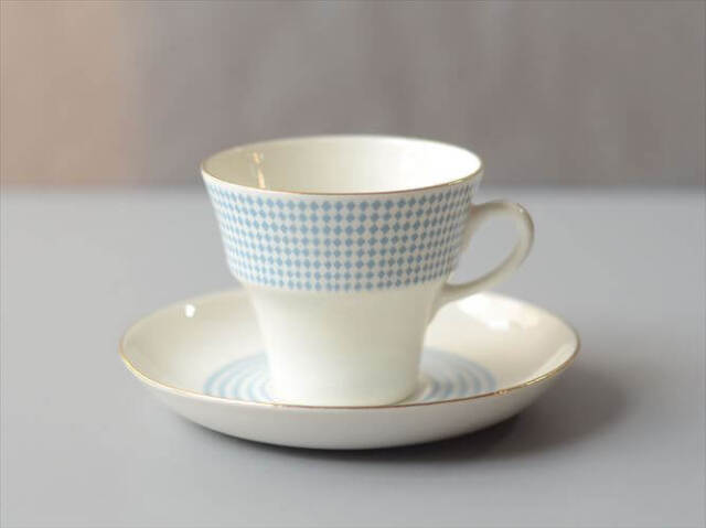 ARABIA アラビア Rio カップ&ソーサー blue リオ 北欧食器 フィンランド Raija Uosikkinen 陶器 北欧 ヴィンテージ_261006
